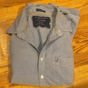 Mens American Eagle Outfitters Eagle Oxford Vintage Fit Large TALL Dress Shirt